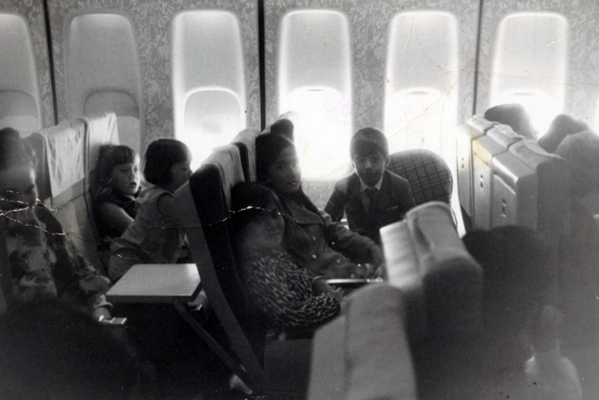 Terry and her family on their way to the United States