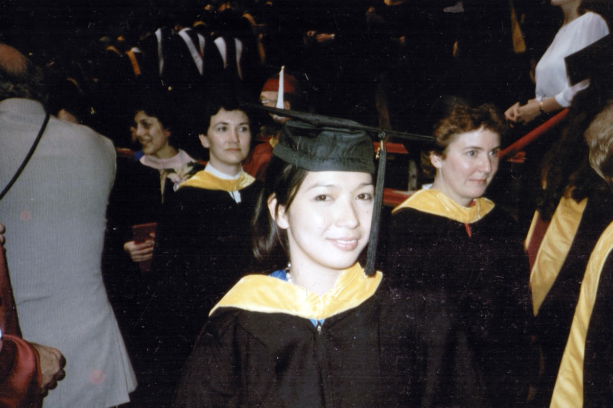 Terry at her college graduation