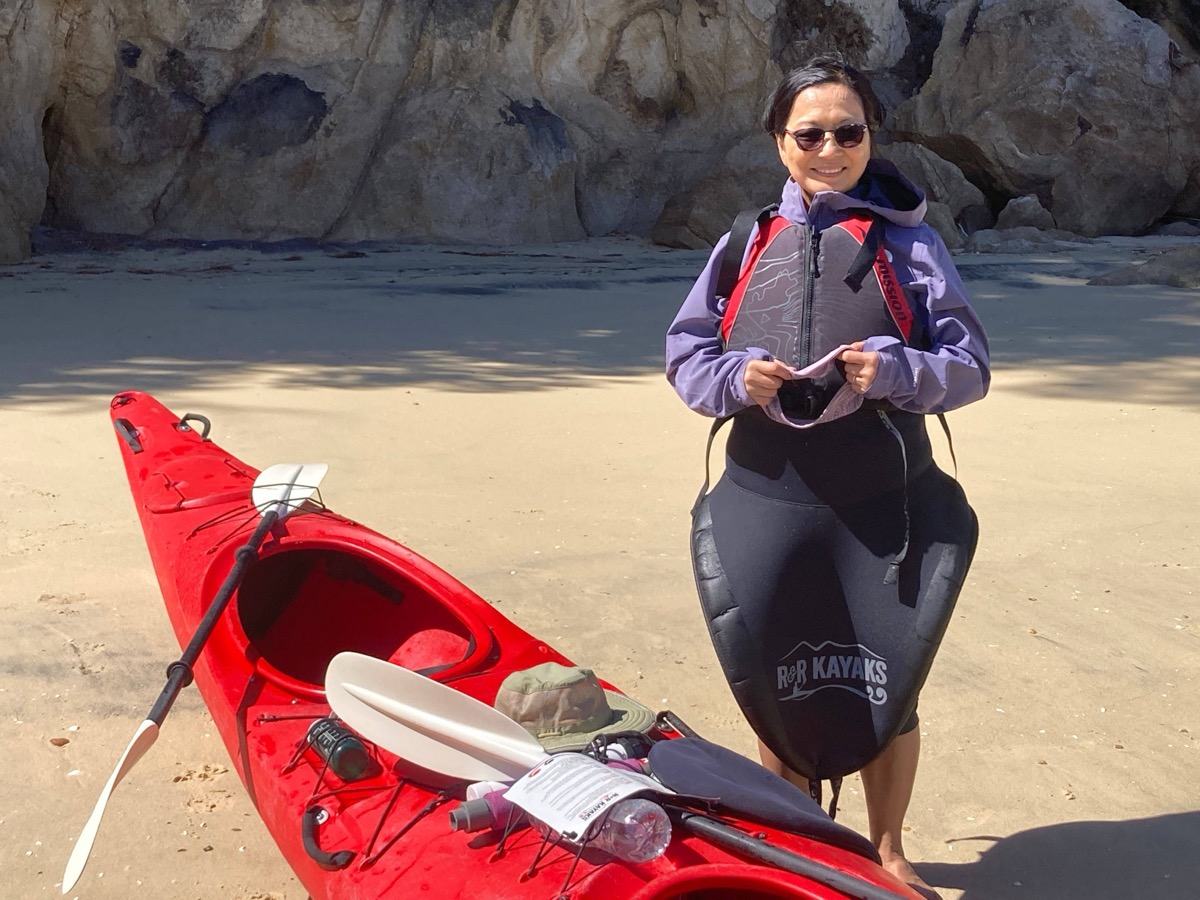 Terry heading out to kayak