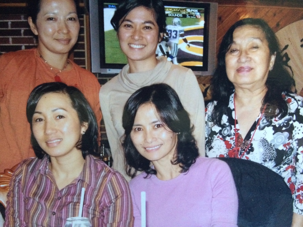 Terry with her sisters and her mother Teresita
