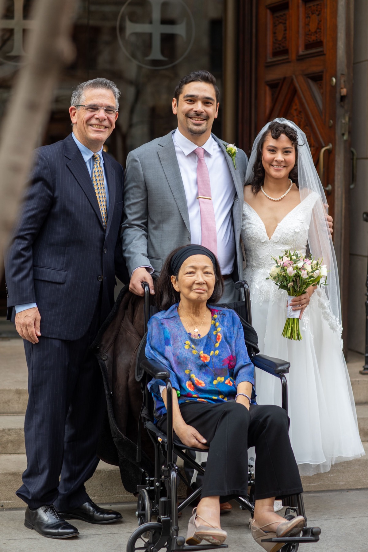Terry attending her son Tim's wedding in her final days