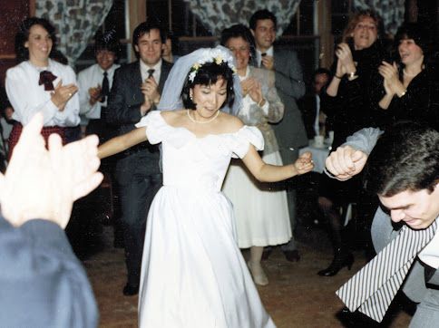 Terry and Brian dancing at their wedding