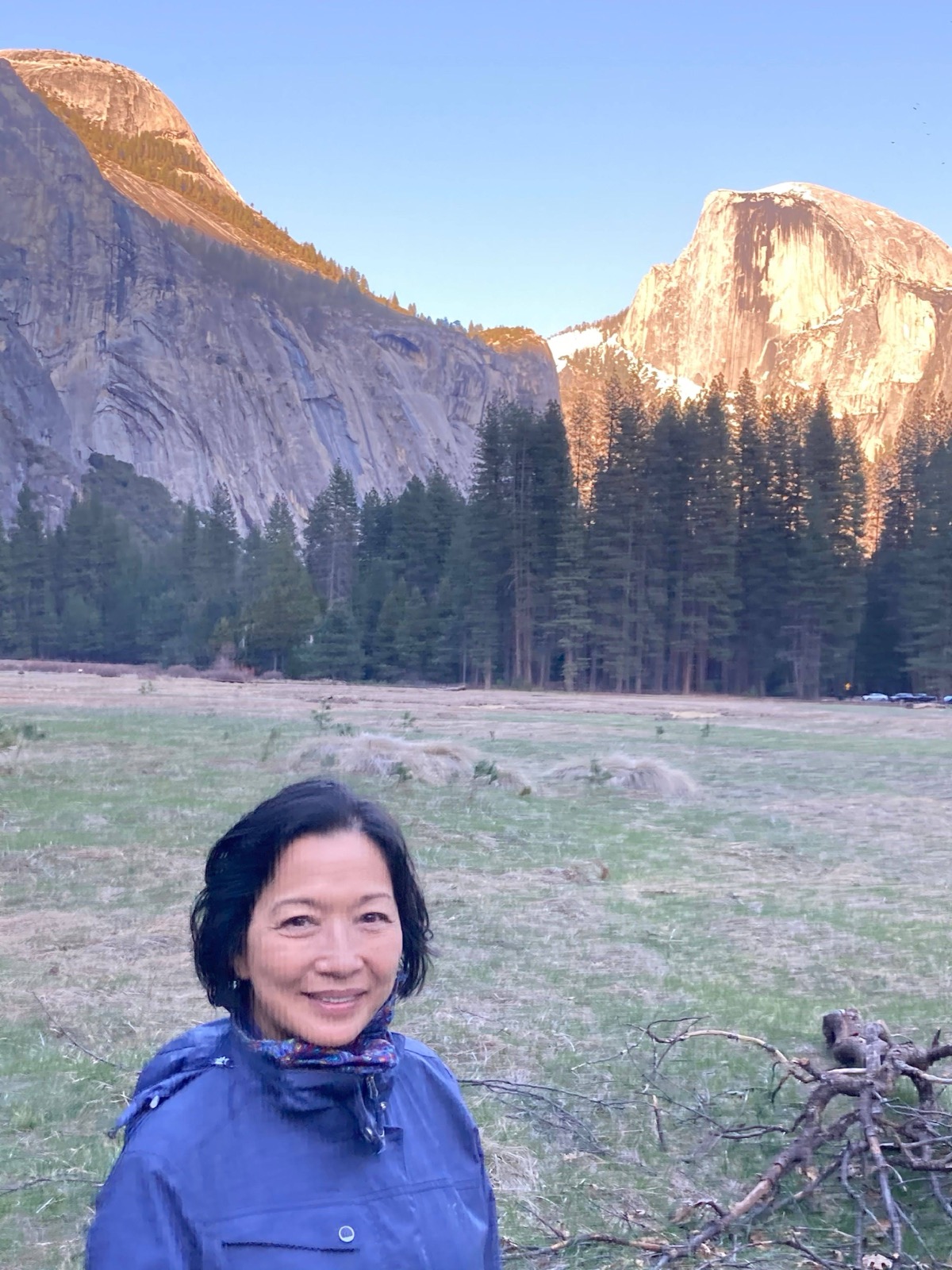Terry in Yosemite on her 60th birthday road trip